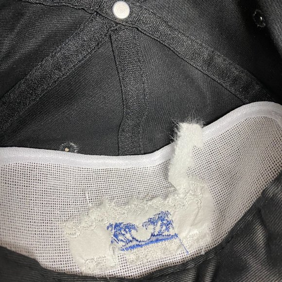 Vintage Hat Cap Strap Back Black Blue Paradise Trucking Embroidered Logo Truck - Picture 9 of 9